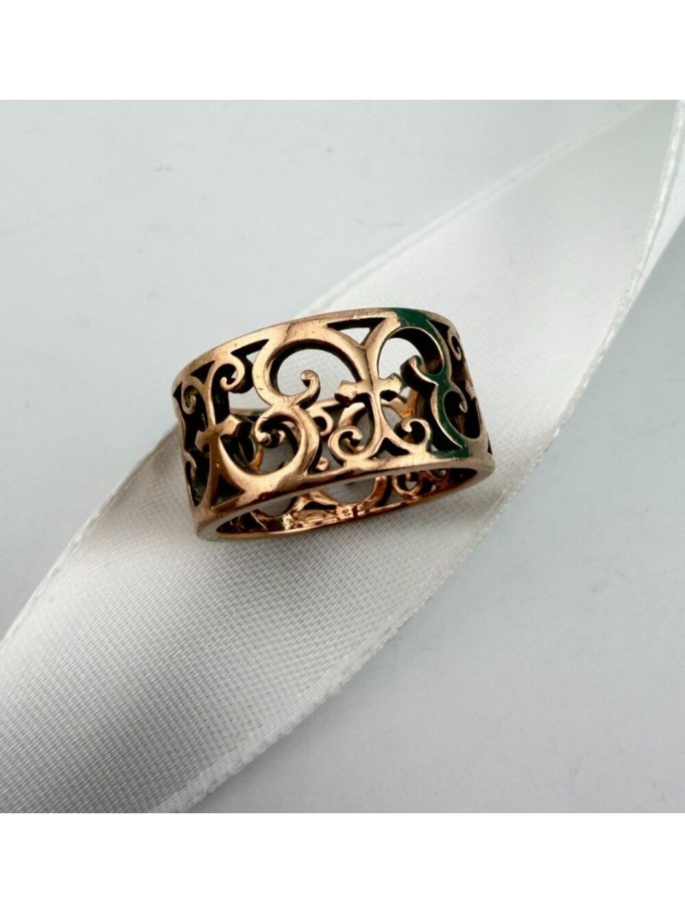 Tiffany & Co. Rubedo Wide Enchant Ring Band 4g Retired Preowned Size 5